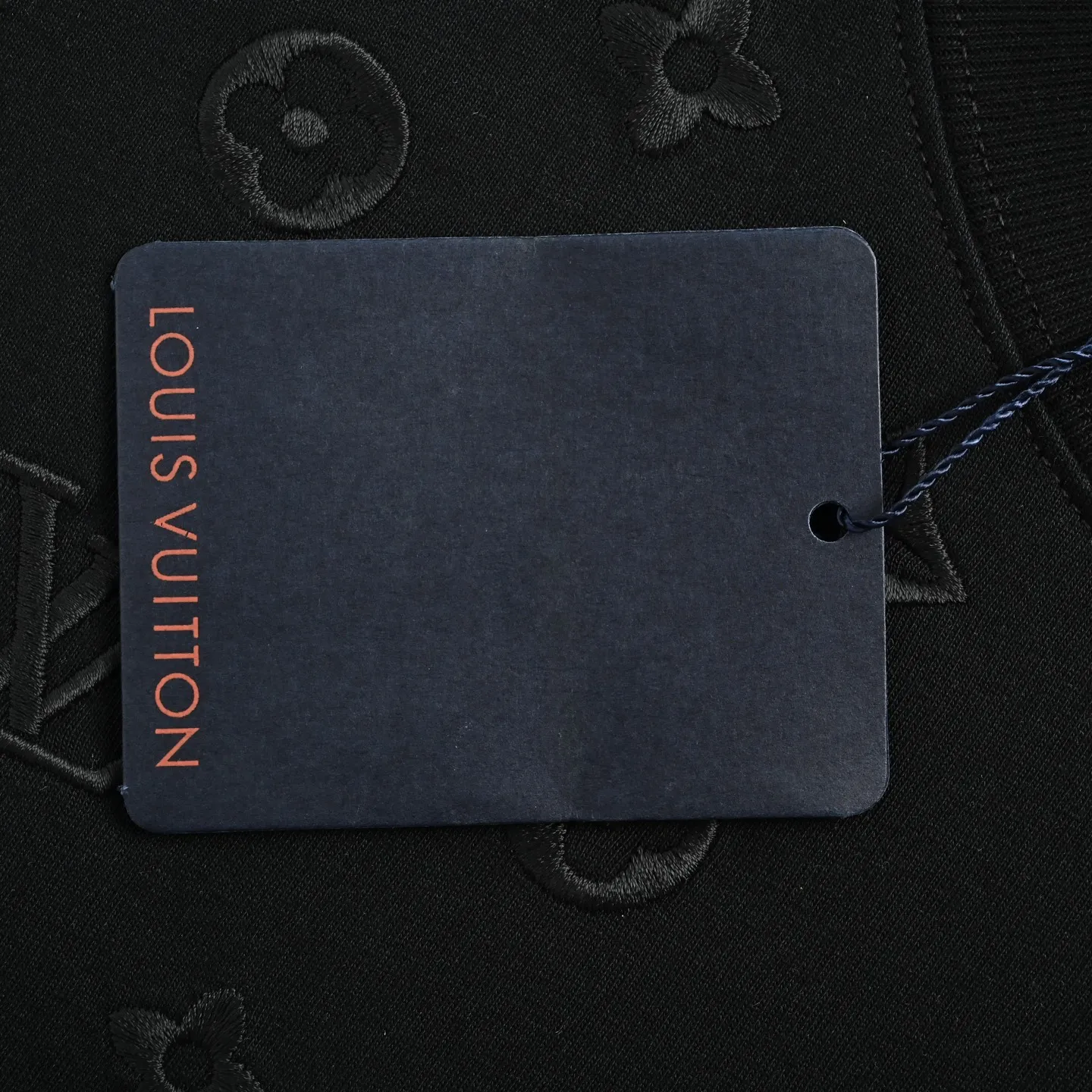 Louis Vuitton/Louis Vuitton dark pattern half-length presbyopic logo embroidered short sleeves